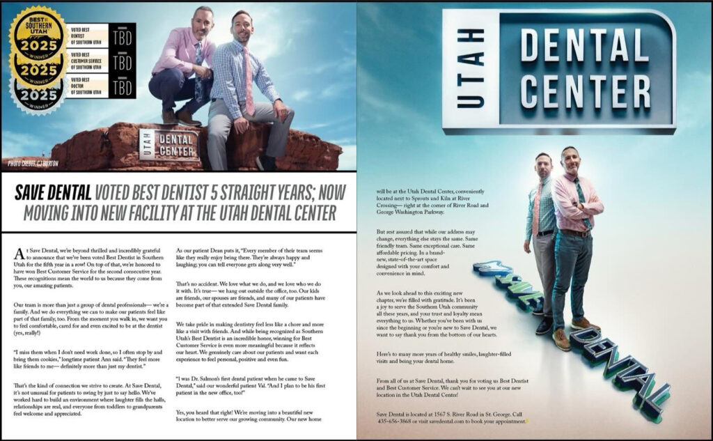 Utah Dental Center wins Best Dentist in Southern Utah